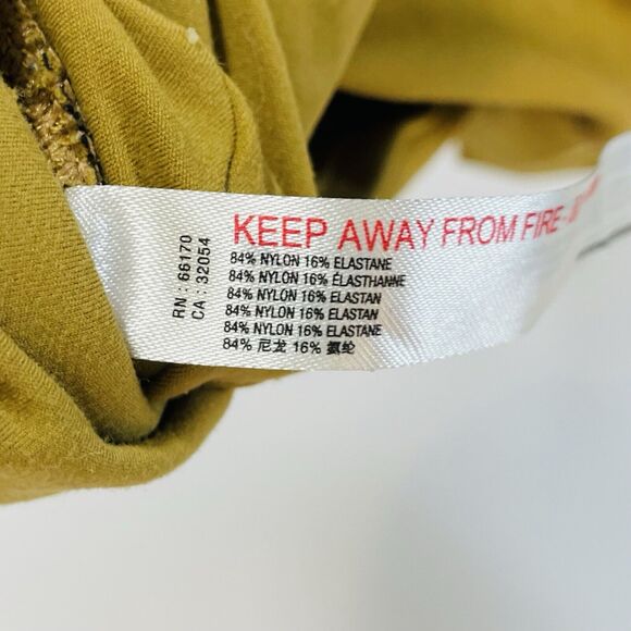 Free People Movement Hearts A Flutter Gold Yellow Leggings Women's Size Small - Picture 11 of 13